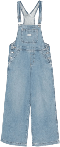 logo-patch dungarees