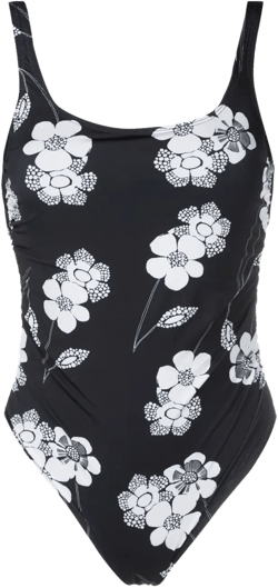 floral-print scoop-back swimsuit 