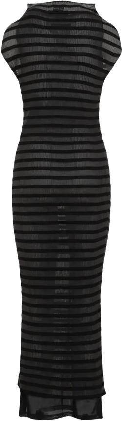 striped maxi dress
