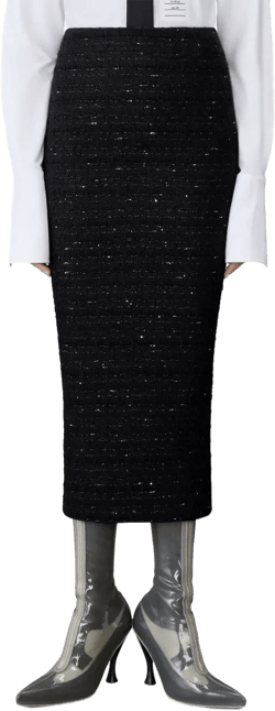 tweed pencil skirt
