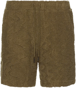 Pine Verve Crochet Shorts OAS