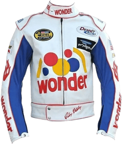 Mens Racing Costume Patches Biker White Leather Motorcycle Patches Jacket Medium Faux Leather for Mens