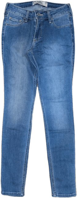 Hollister Curvy Low Rise Skinny Jeans - Ligh/Medium Wash - Size 0 Regular