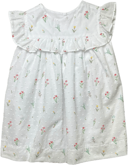 Sydney Dress - Flower Swiss Dot