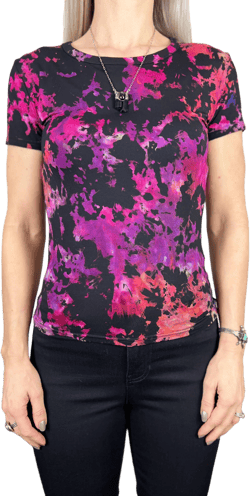 Fitted crew neck tee