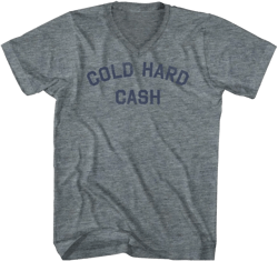 Cold Hard Cash Adult Tri-Blend V-Neck T-Shirt