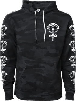 Mafia Crest Black Camo Pullover Hoodie