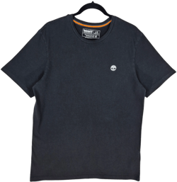 Timberland Black Basic Regular Fit Cotton Tee Shirt Size L