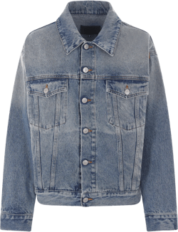 denim jacket with cut-out details