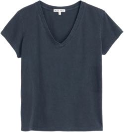 Elliott V Neck Tee in Cotton