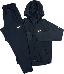 Nike Repel Windbreaker Jacket & Nike Dri-Fit Bottoms Set Black
