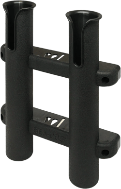 Sea-Dog Two Pole Side Mount Rod Storage Rack - Black [325029-1]