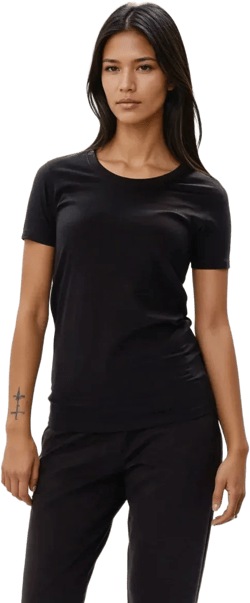 Fitted Tee - Svart