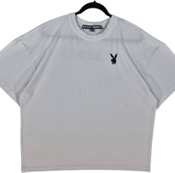 Playboy x Misguided White Tee Shirt Size 3XL