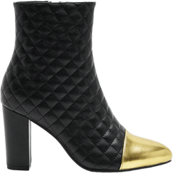 Colorblock Chic: Women's Fashion Ankle Boots