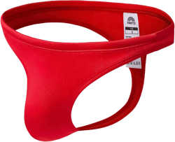 Men's Swim Briefs Quick Dry Bikini Sexy Swimwear Thong Swimsuit for Men Large Brushed Red