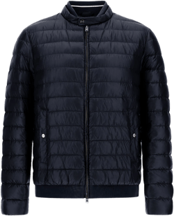 Bomber Jacket In Nylon Ultralight In Navy Blue