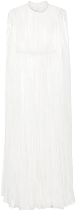 pleated gown