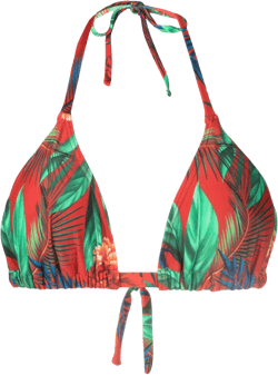 Iasmin floral-print bikini top