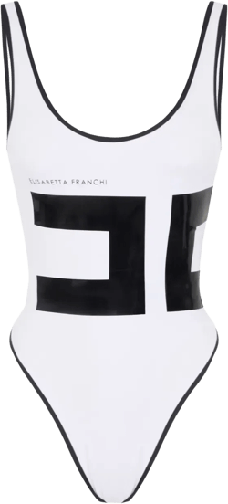 maxi-logo swimsuit