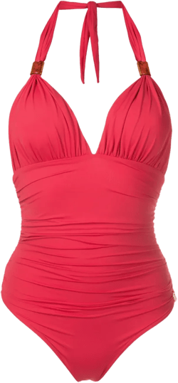 halterneck one-piece swimsuit