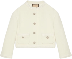 Tweed Jacket In White