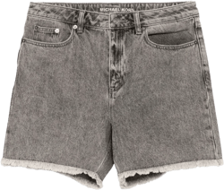 fringed denim shorts