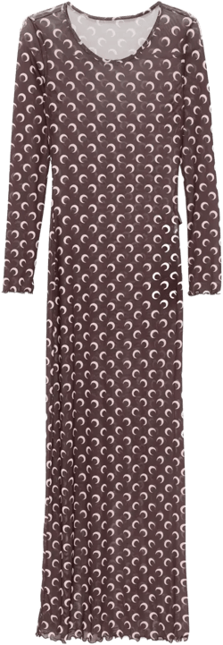 Moon-print maxi dress