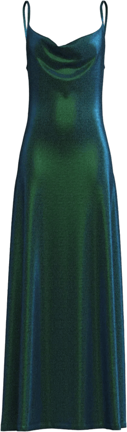 lurex-detail maxi dress
