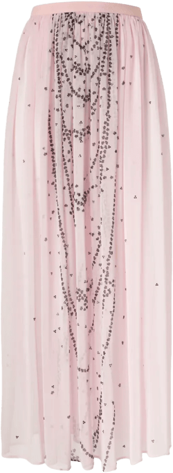 plissé maxi skirt