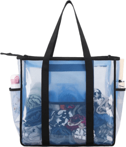 JIANYA Clear Tote Bag Beach Bags for Women Large Waterproof Sandproof Tip-proof Shoudler Tote Bag Swim Pool Bag