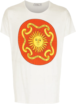 sun-print cotton T-shirt