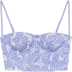 floral-embroidered top