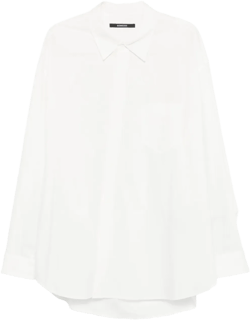 asymmetric draped shirt