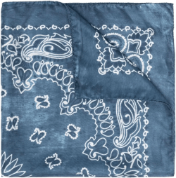 bandana-print silk scarf