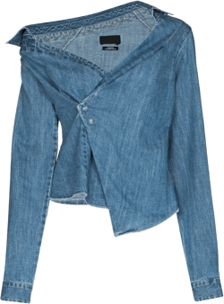 Lizbeth asymmetric denim shirt