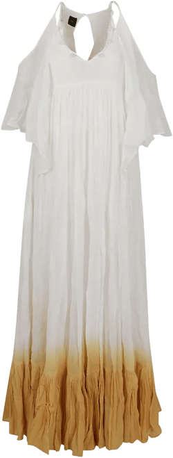 ruffled midi dress