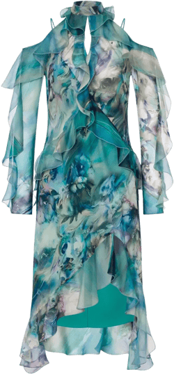 floral-print dress