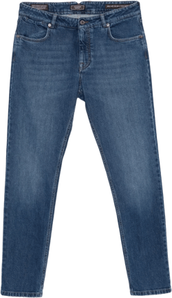 logo-patch jeans