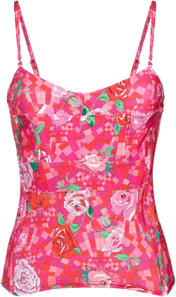 floral print bikini top