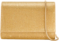 rhinestone-embellished clutch bag