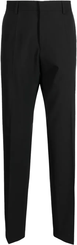 straight-leg tailored trousers