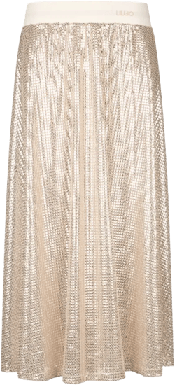sequin-embellished midi skirt