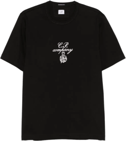 logo-embroidered T-shirt