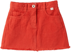 logo tag denim skirt 