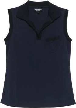 logo-embroidered vest