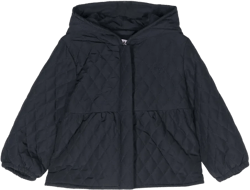quilted flared jacket