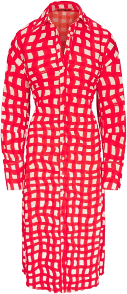 gingham midi dress