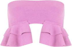 Turbe ruffle-embellished bandeau bikini top