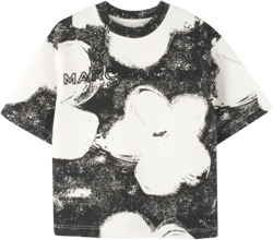 floral-print T-shirt
